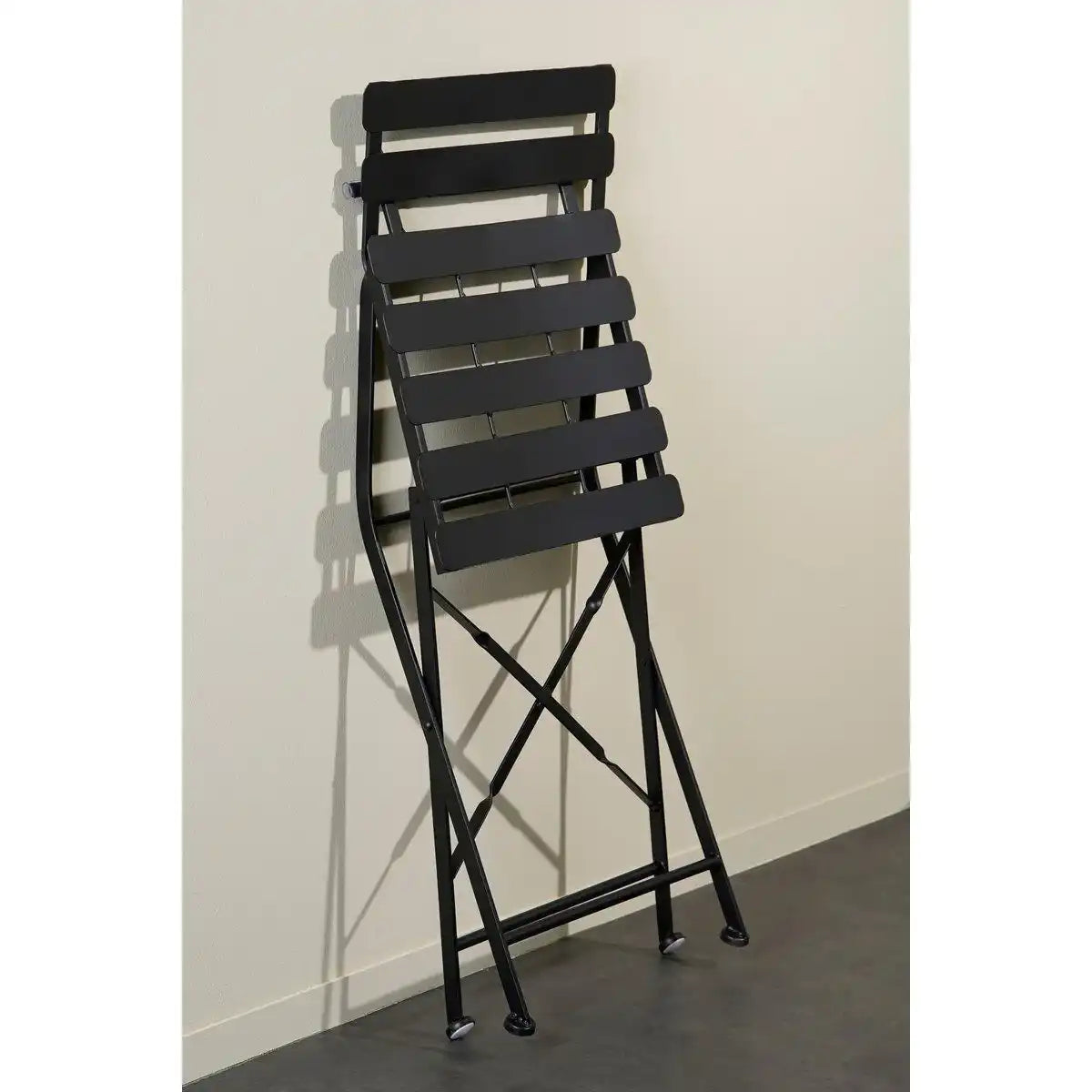 Laurence Bistro-Set – 3-teilig – Metall – Schwarz - HomeDesign Knaus