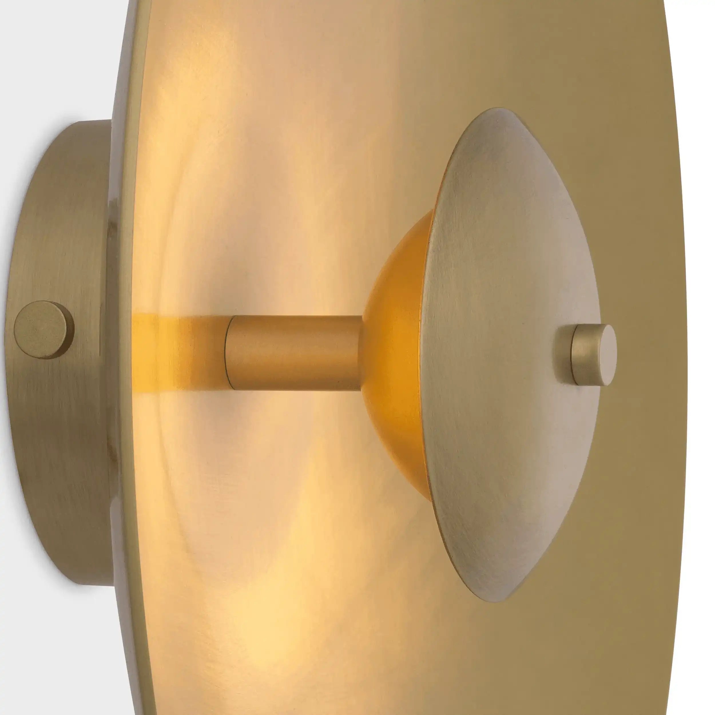 LED Moderna Wandleuchte Wandlampe Handarbeit Antik-Messing Gold 38 cm - HomeDesign Knaus