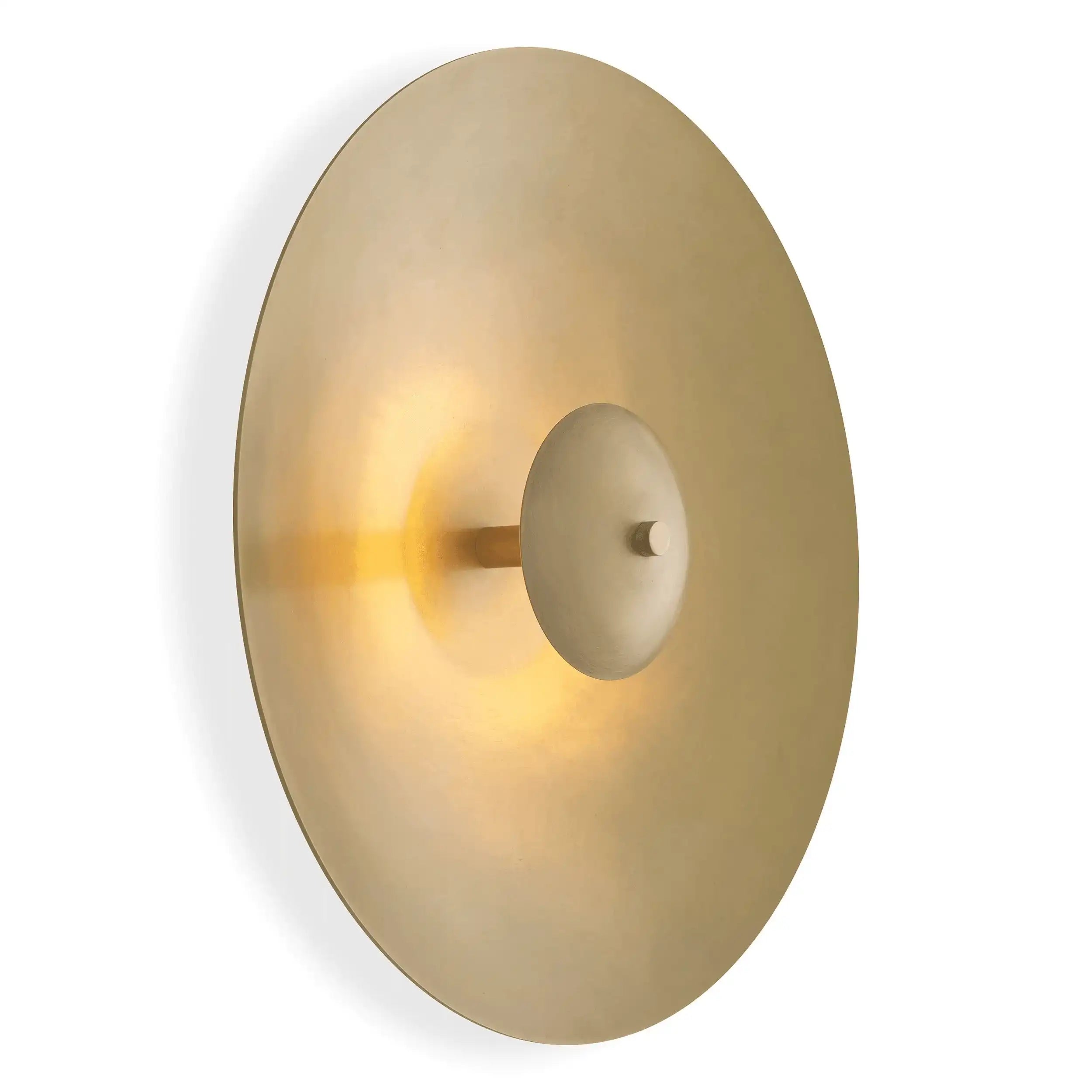 LED Moderna Wandleuchte Wandlampe Handarbeit Antik-Messing Gold 38 cm - HomeDesign Knaus