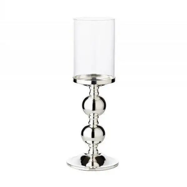 Leuchter Kerzenleuchter Bamboo, edel versilbert, anlaufgeschützt 35,5 cm - HomeDesign Knaus