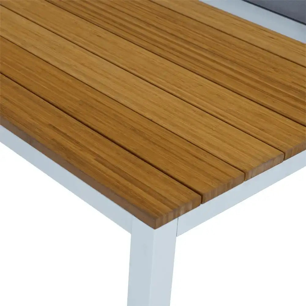 Lounge-Set Donnan-Set Gartenmöbel Wetterfest weiß/grau - HomeDesign Knaus