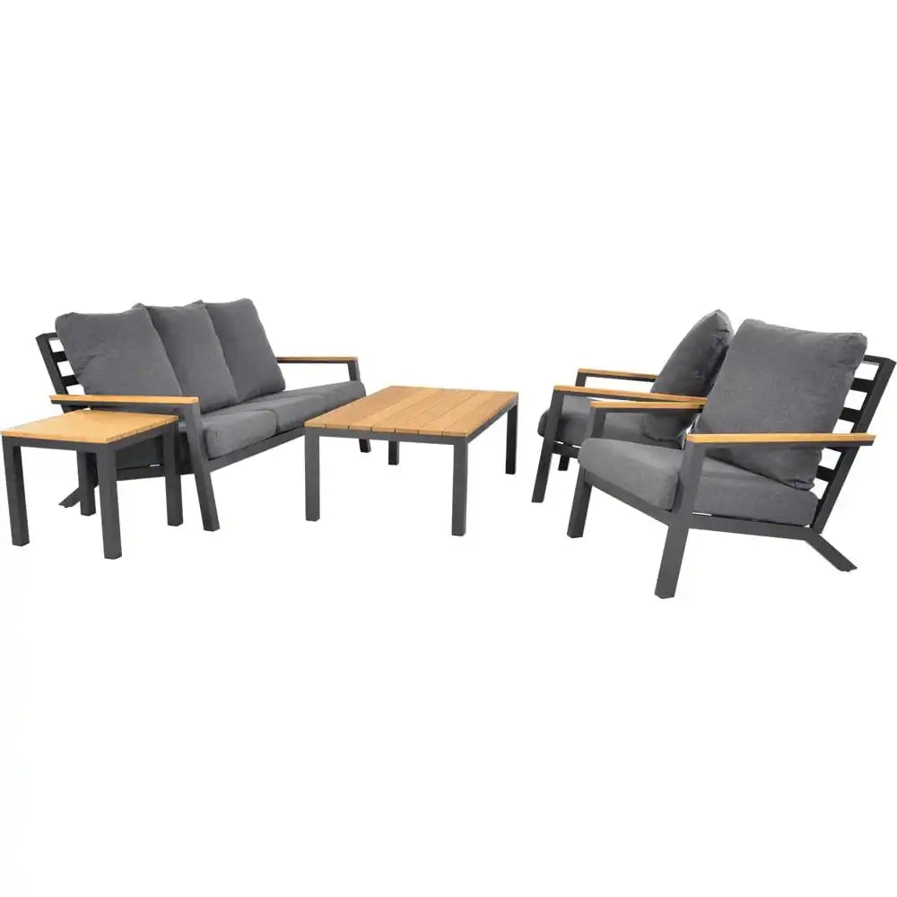 Lounge-Set Gartenmöbel Wetterfest Gartenlounge - HomeDesign Knaus