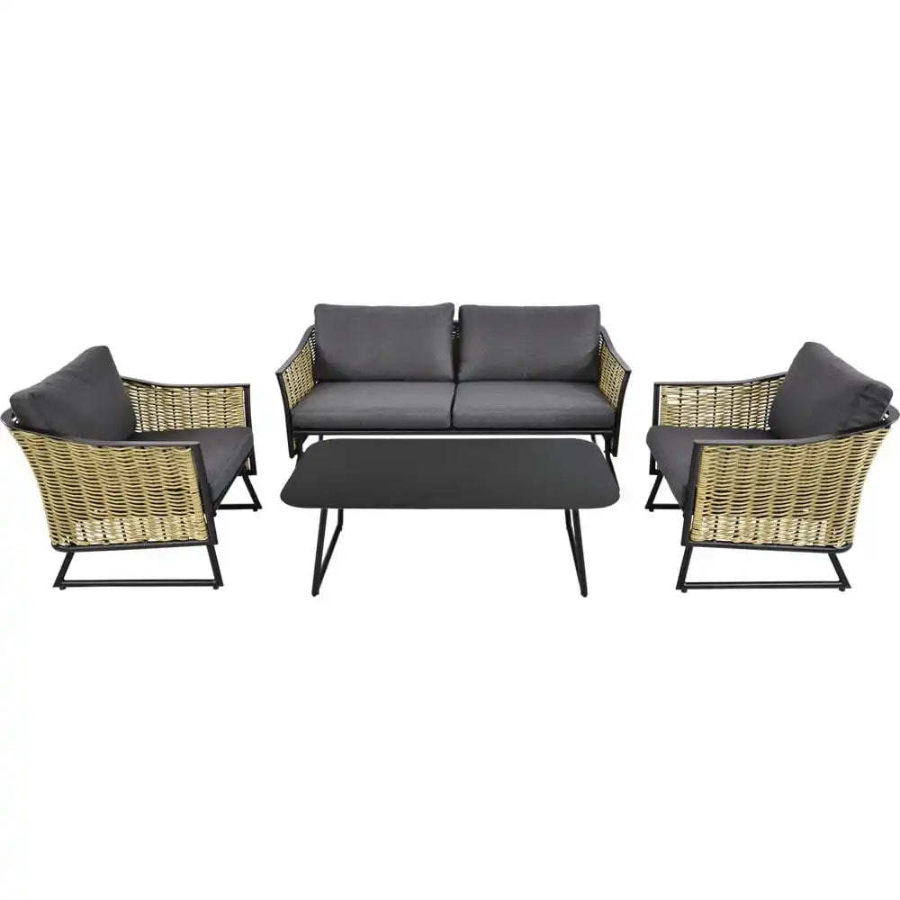 Lounge-Set Solamente Gartenmöbel Wetterfest Gartenlounge - HomeDesign Knaus