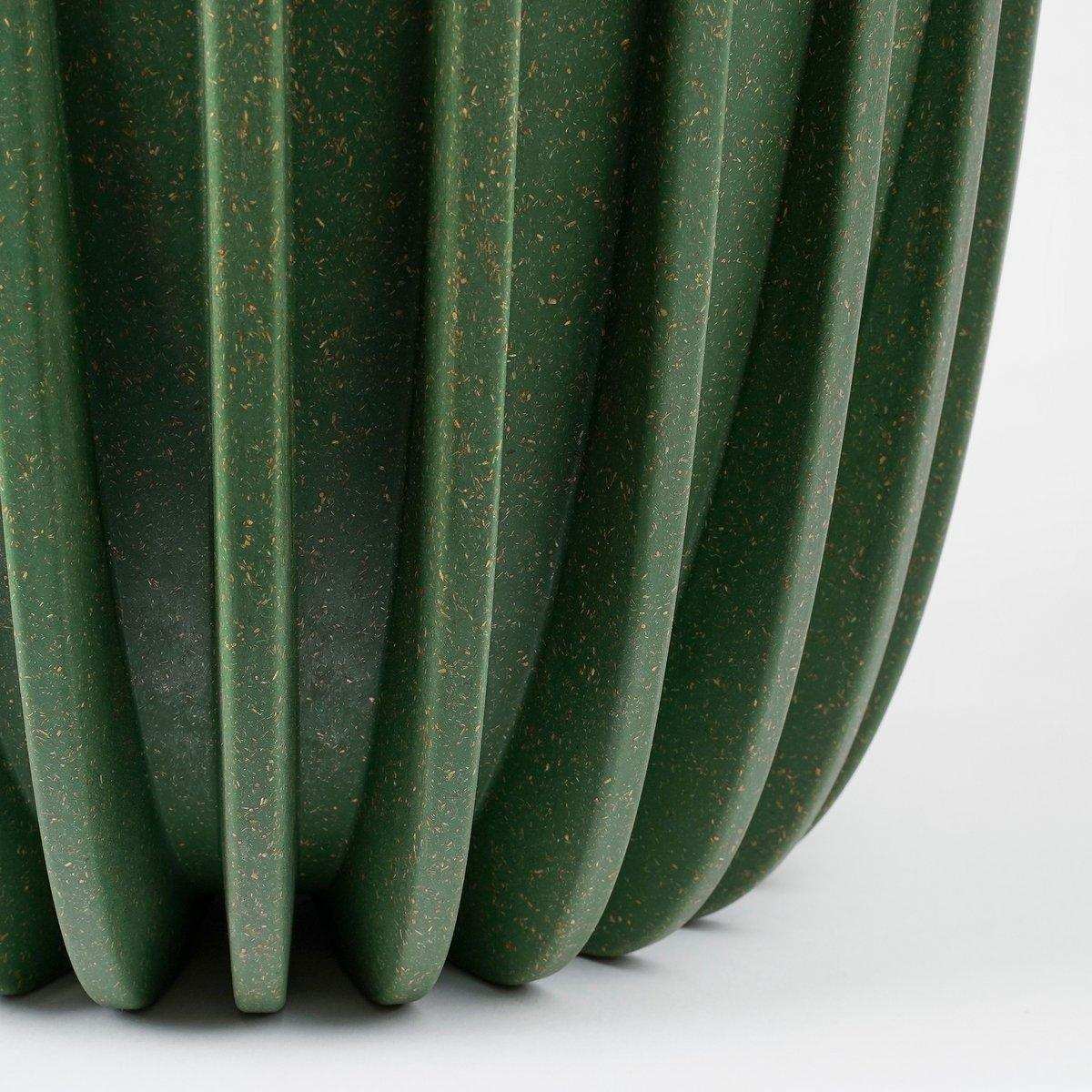Lungo Blumentopf – H36 x Ø30 cm – Polypropylen – FSC Mix – Grün - HomeDesign Knaus