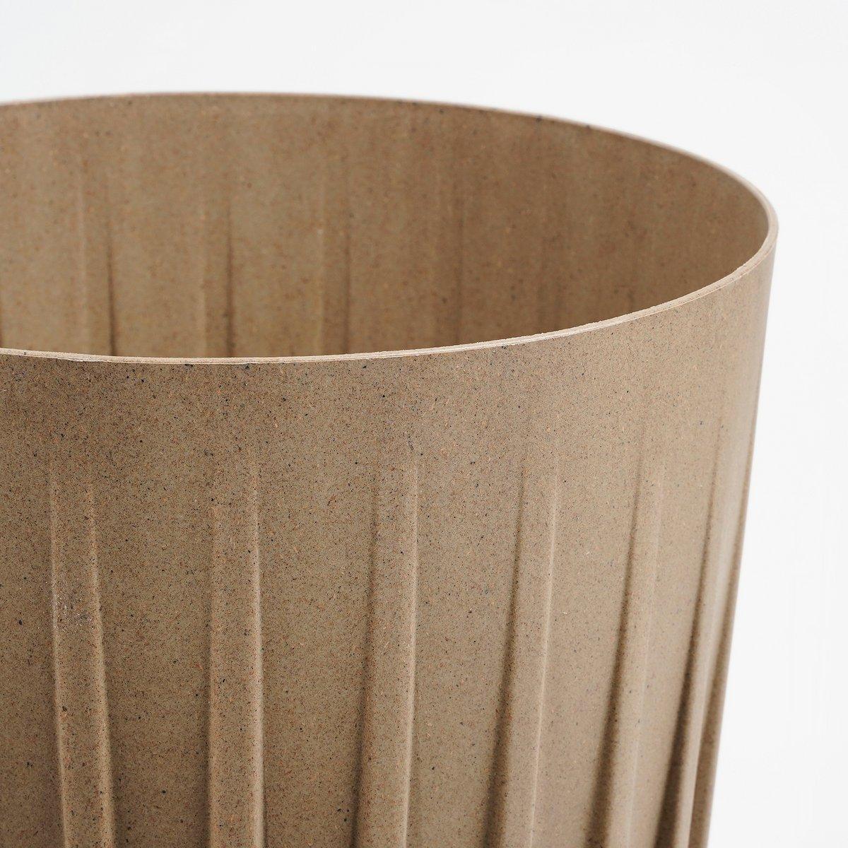 Lungo Blumentopf – H36 x Ø30 cm – Polypropylen – FSC Mix – Taupe - HomeDesign Knaus