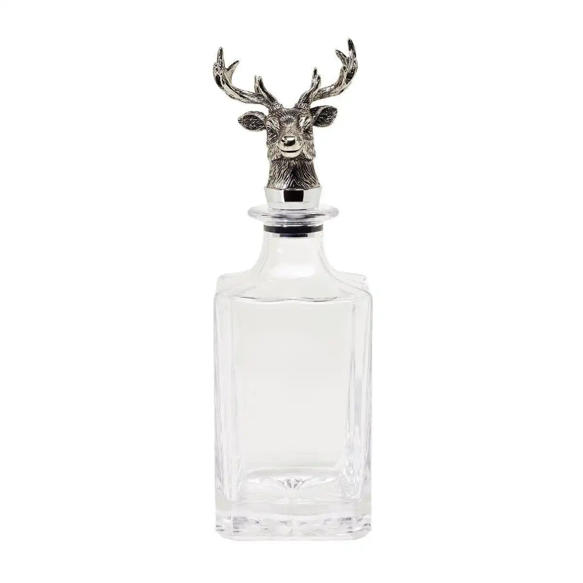 Luxus Glas Karaffe Hirsch Weinkaraffe H 28cm - HomeDesign Knaus