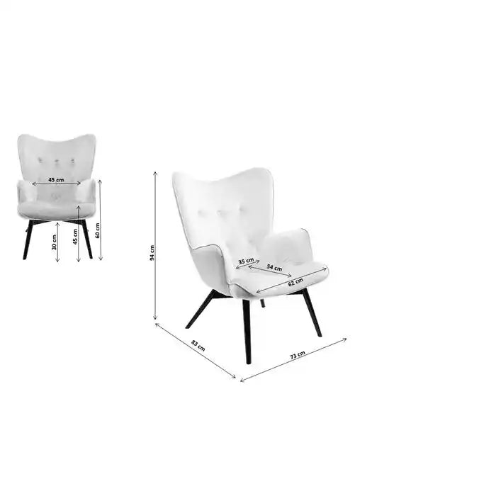 Luxus Sessel Vicky Ecru Relaxsessel Polstersessel Eiche - HomeDesign Knaus