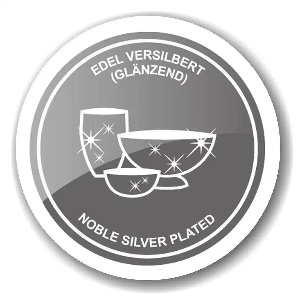 Marmeladenglas Ente mit Untersetzer und Löffel, edel versilbert - HomeDesign Knaus