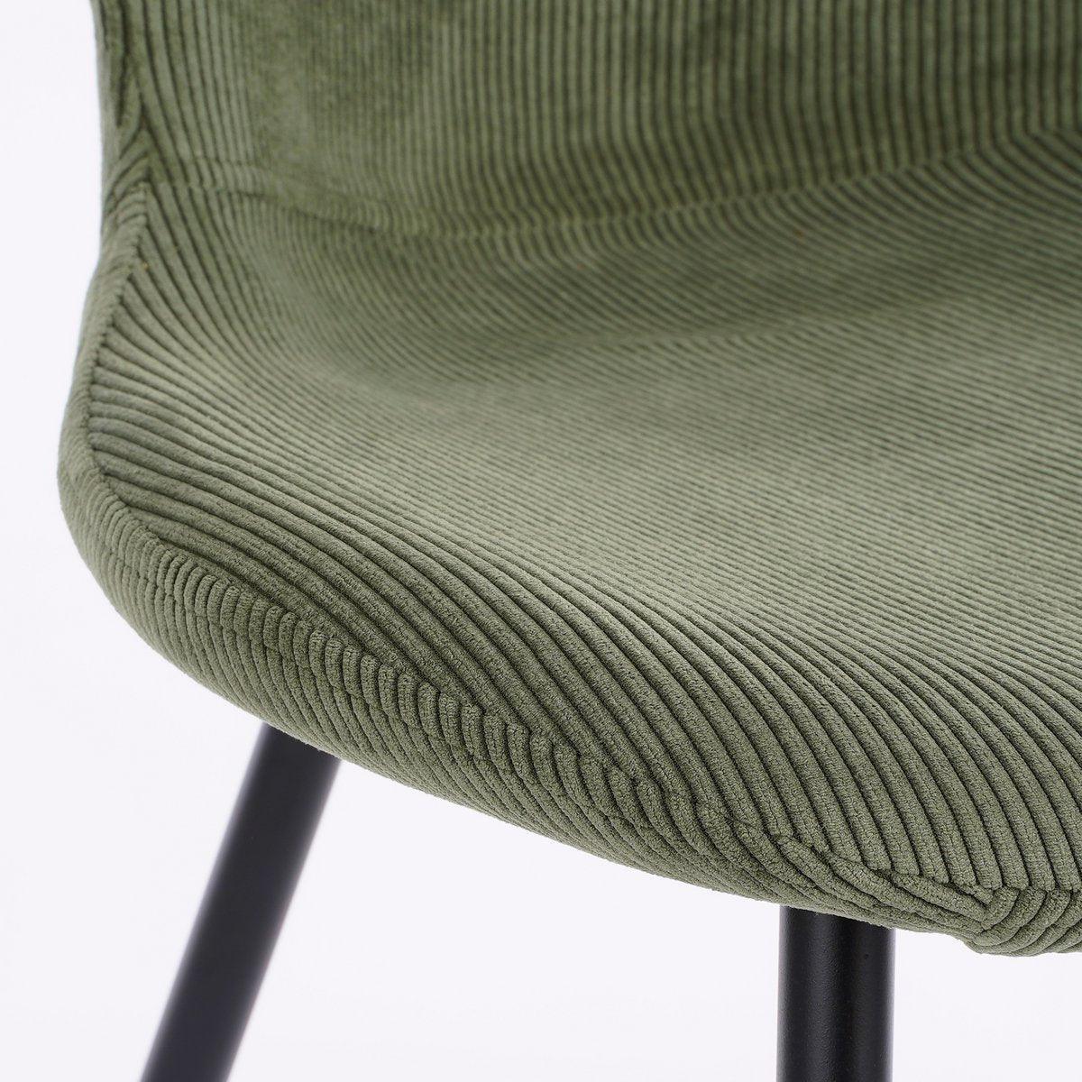 Max Esszimmerstuhl – Samt – Dunkelgrün - HomeDesign Knaus