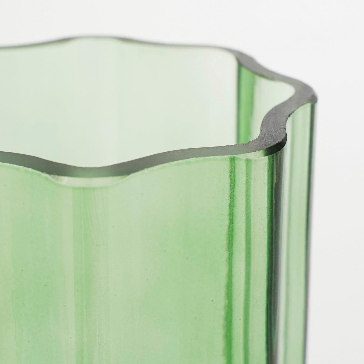 Missouri Vase – H25 x Ø14,5 cm – Glas – Grün - HomeDesign Knaus