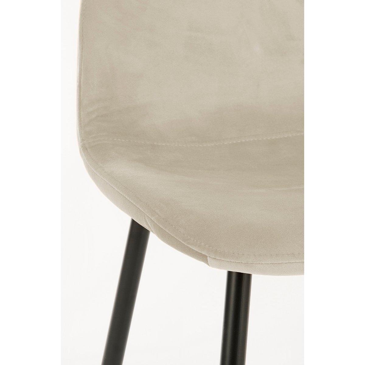 Montelli Esszimmerstuhl – Samt – Beige - HomeDesign Knaus