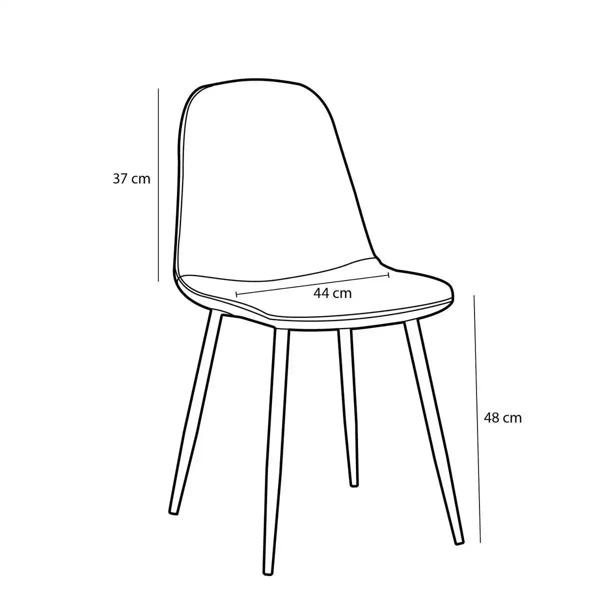 Montelli Esszimmerstuhl – Samt – Orange - HomeDesign Knaus