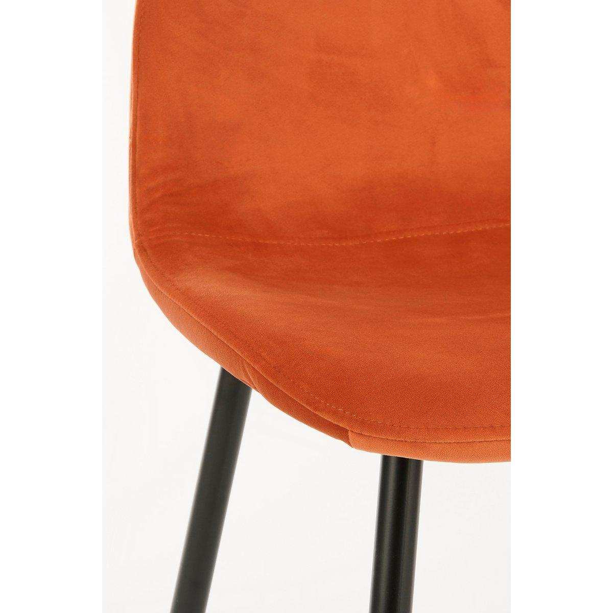 Montelli Esszimmerstuhl – Samt – Orange - HomeDesign Knaus