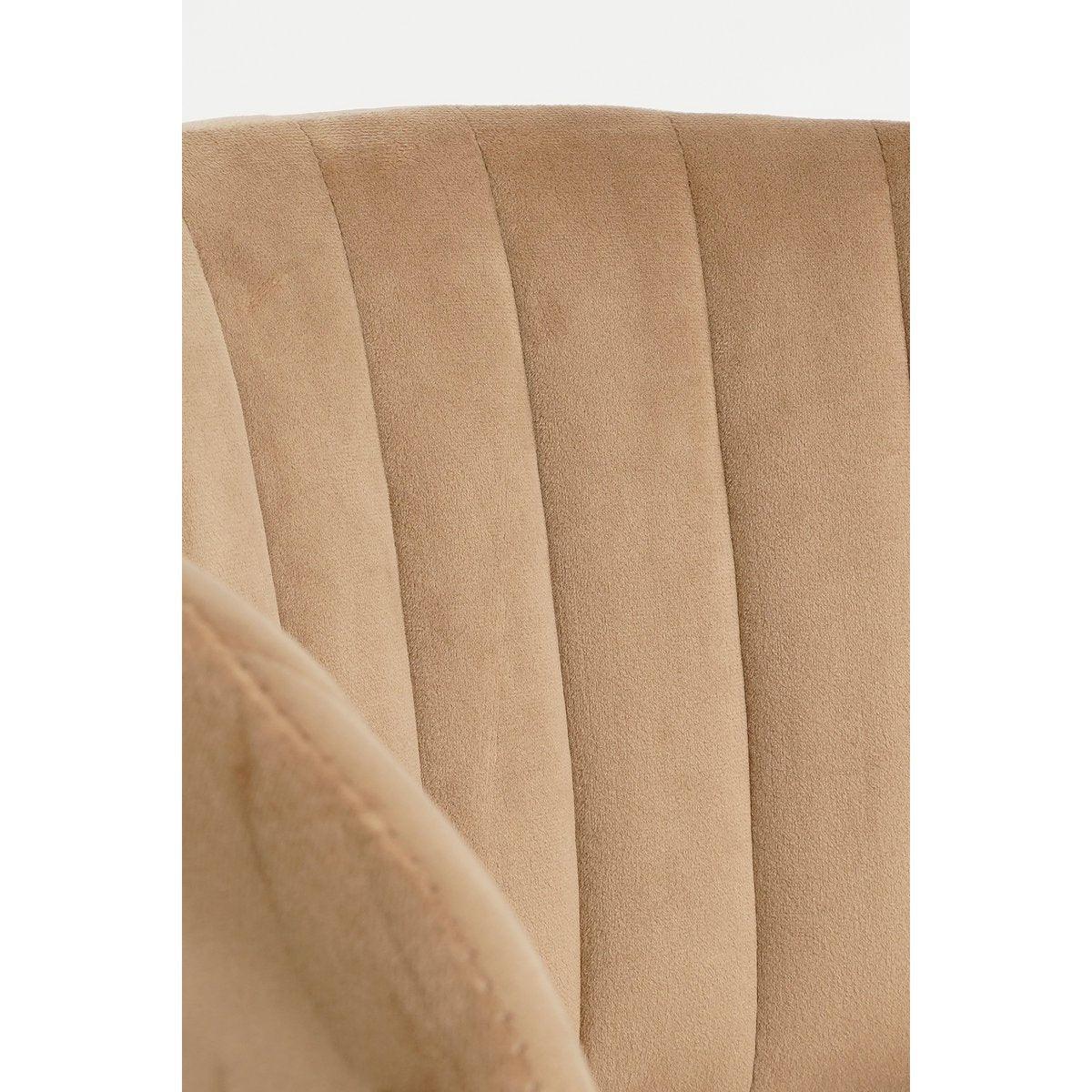 Moony Esszimmerstuhl – Samt – Beige - HomeDesign Knaus