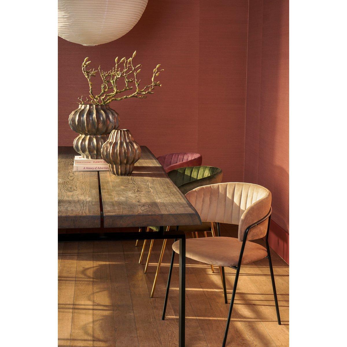 Moony Esszimmerstuhl – Samt – Beige - HomeDesign Knaus