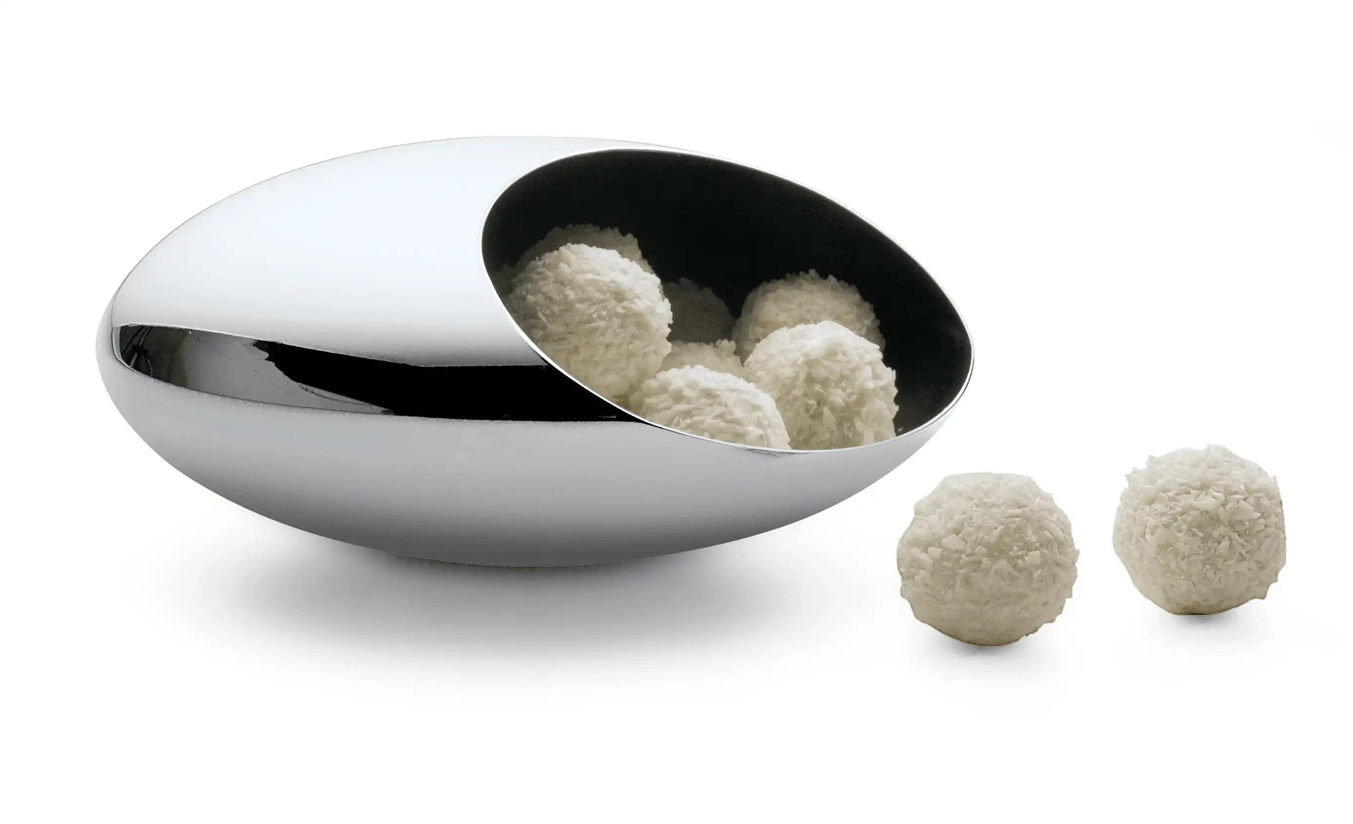 Naschschale Pralinenvase Edelstahl hochglanzpoliert Unikat - HomeDesign Knaus