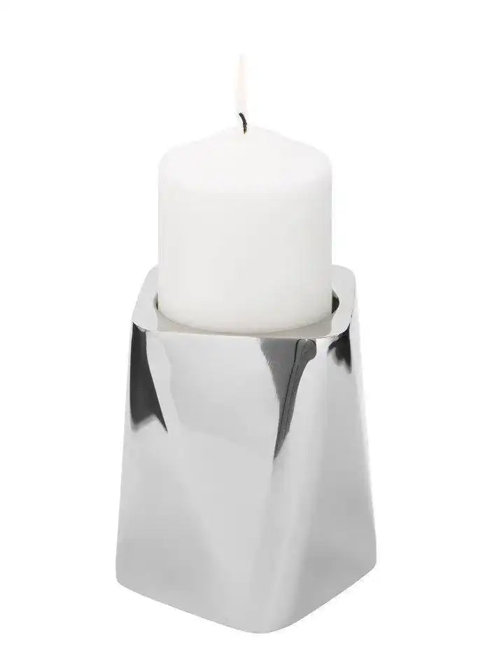 Navona Kerzenständer Stumpelkerzen Alu Chrom - HomeDesign Knaus