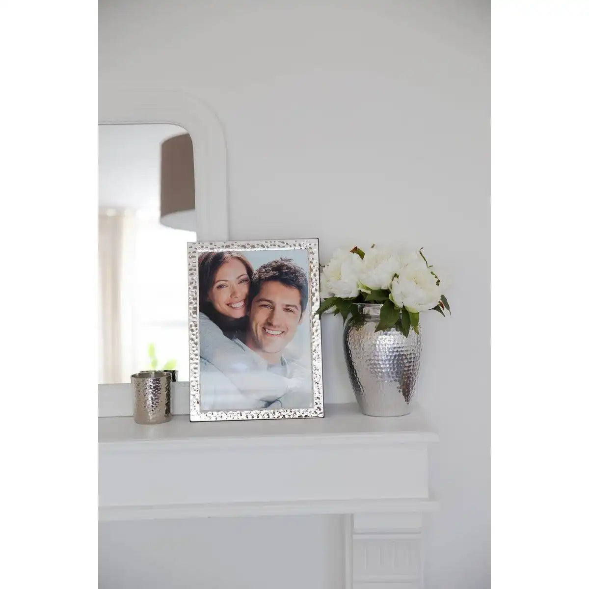 otorahmen Fano für Foto 10 x 15 cm Passepartout edel versilbert - HomeDesign Knaus