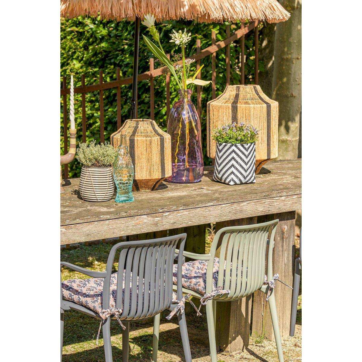 Paloma Gartenstuhl – L53 x B53 x H77,5 cm – Polypropylen – Grau - HomeDesign Knaus