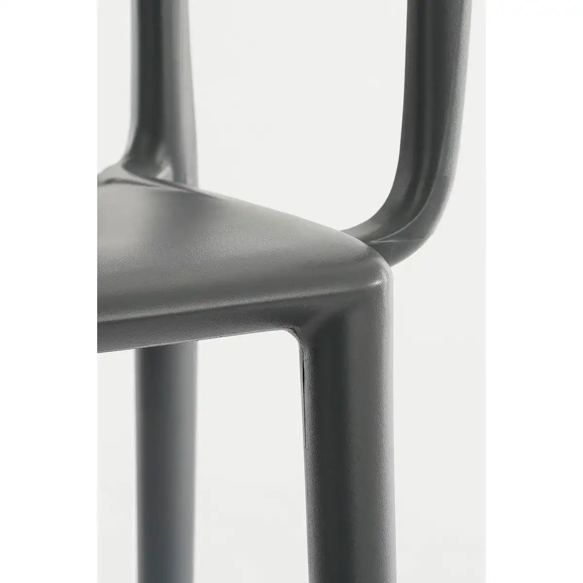 Paloma Gartenstuhl – L53 x B53 x H77,5 cm – Polypropylen – Grau - HomeDesign Knaus