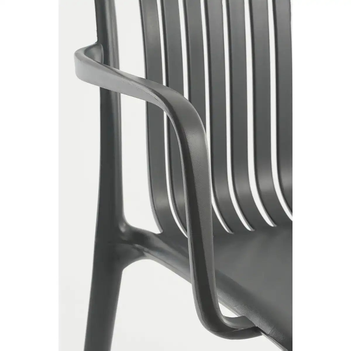 Paloma Gartenstuhl – L53 x B53 x H77,5 cm – Polypropylen – Grau - HomeDesign Knaus