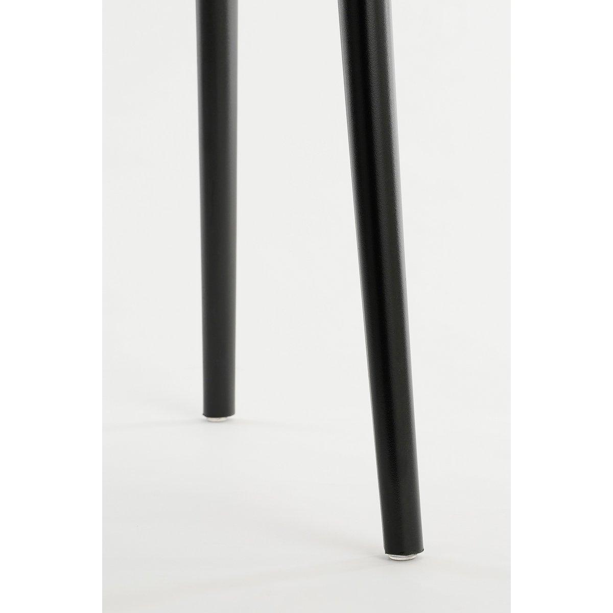 Paloma Gartenstuhl – L53 x B53 x H77,5 cm – Polypropylen – Schwarz - HomeDesign Knaus