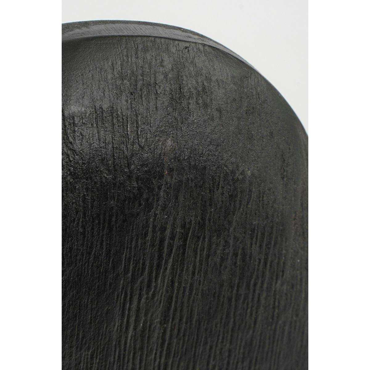 Pastina-Ornament auf Fuß – L6,5 x B16,5 x H37,5 cm – FSC 100 % Mangoholz – Schwarz - HomeDesign Knaus