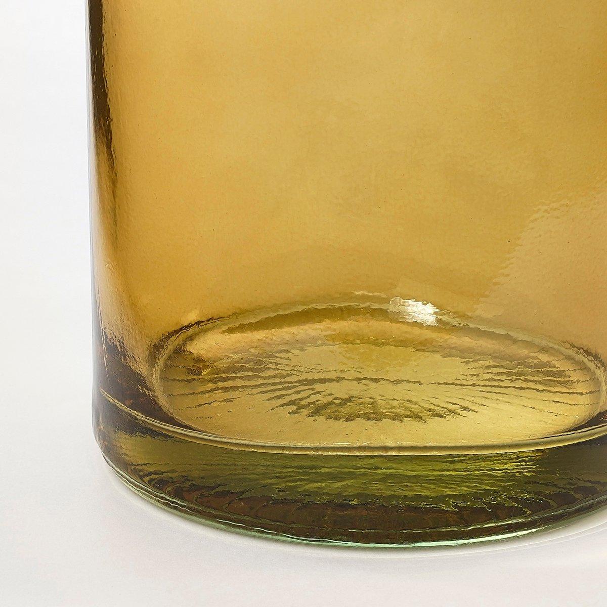 Pepe Vase - H28 x Ø12 cm - Recyceltes Glas - Braun - HomeDesign Knaus