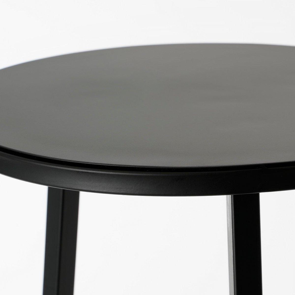 Pflanzentisch – H120 x Ø35 cm – Metall – Schwarz - HomeDesign Knaus