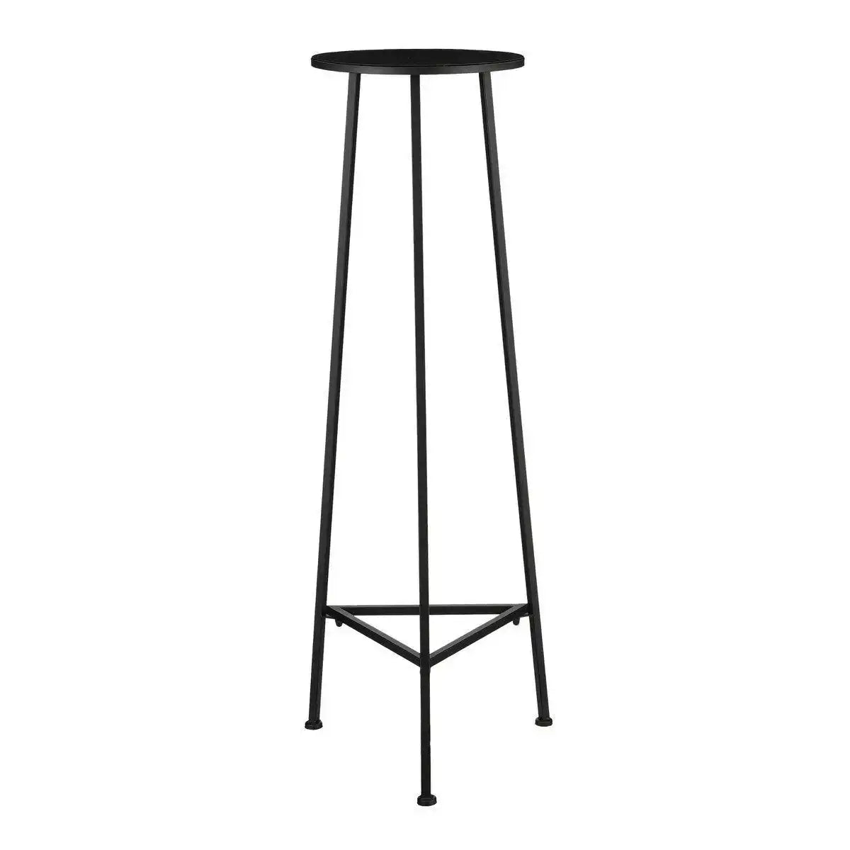 Pflanzentisch – H120 x Ø35 cm – Metall – Schwarz - HomeDesign Knaus