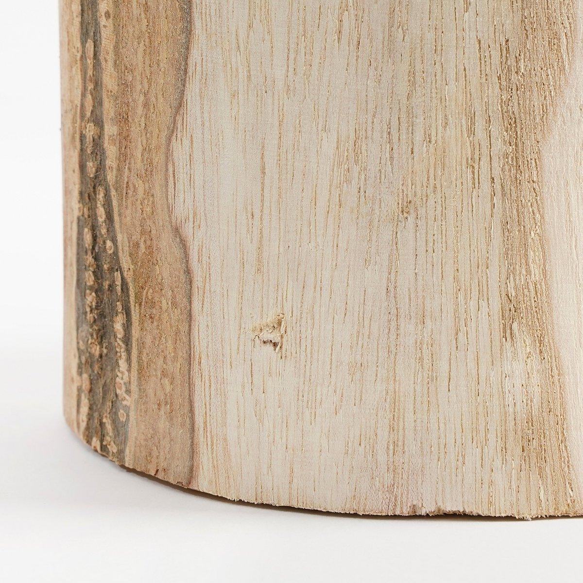 Pia Vase – H47 x Ø13 cm – Paulownia-Holz – Hellbraun - HomeDesign Knaus