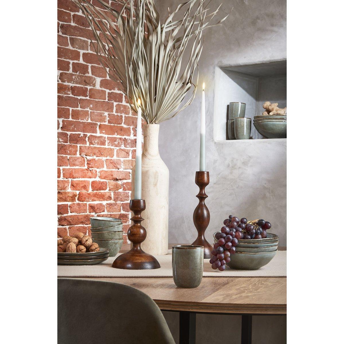 Pia Vase – H47 x Ø13 cm – Paulownia-Holz – Hellbraun - HomeDesign Knaus