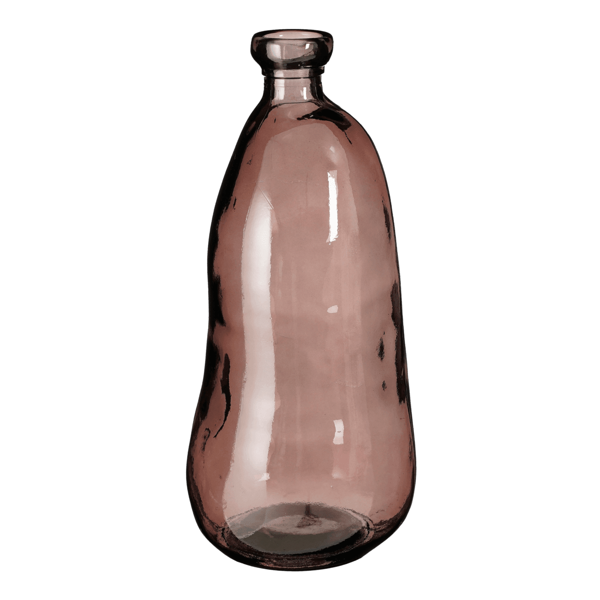 Pinto Vase - H51 x Ø22 cm - Recyceltes Glas - Dunkelbraun - HomeDesign Knaus