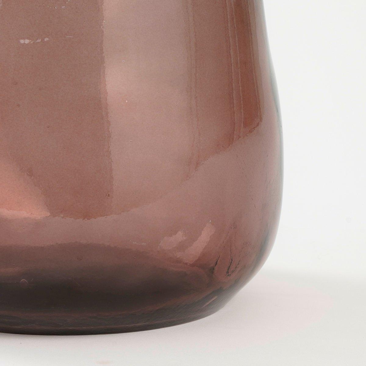 Pinto Vase - H51 x Ø22 cm - Recyceltes Glas - Dunkelbraun - HomeDesign Knaus