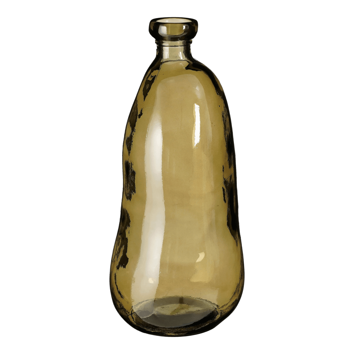 Pinto Vase - H51 x Ø22 cm - Recyceltes Glas - Taupe - HomeDesign Knaus