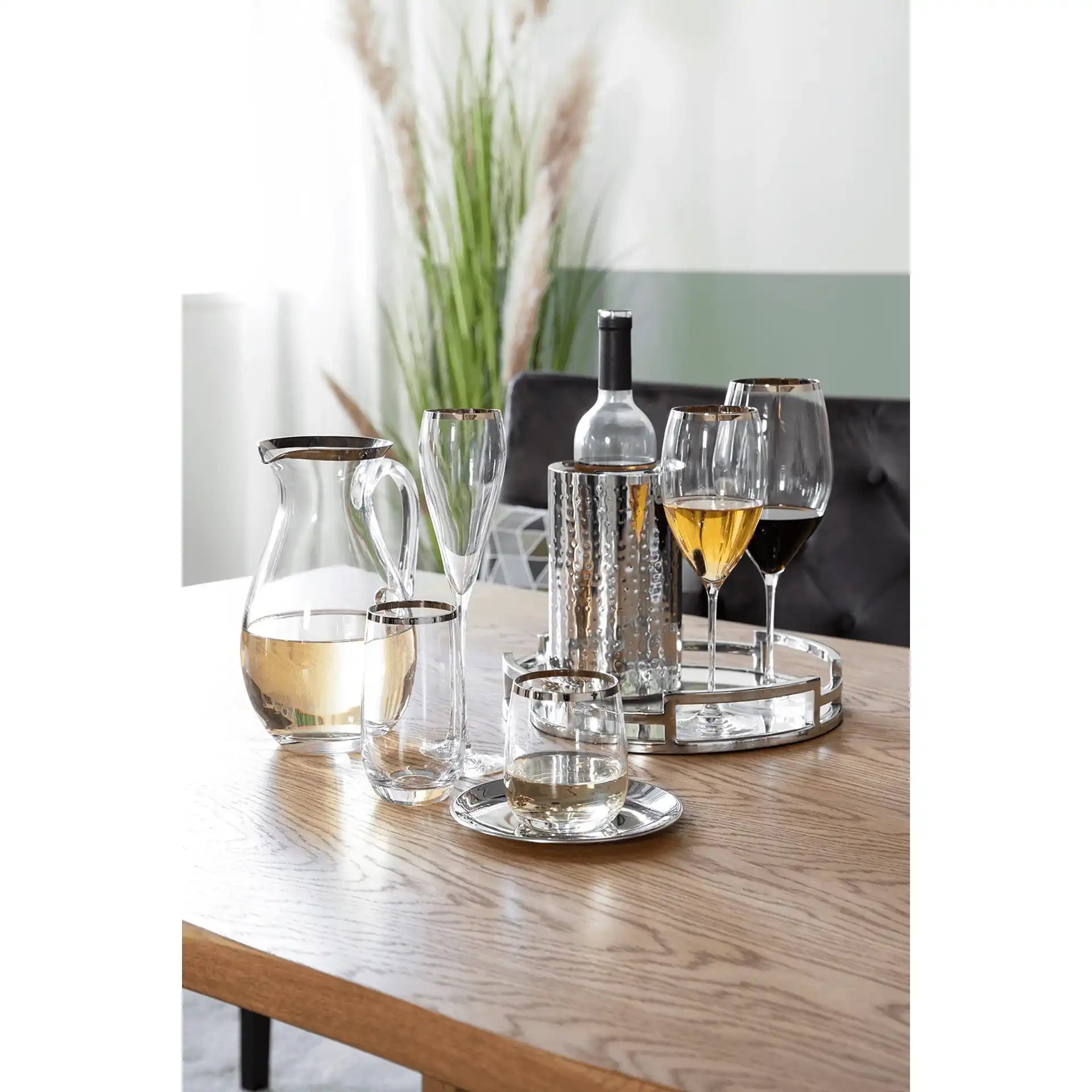 Platinum Weinglas Rotweinglas Weißwein mundgeblasen 580 ml - HomeDesign Knaus