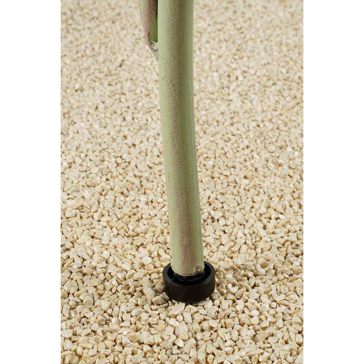 Provence Gartenbank – L107,5 x B50,5 x H91 cm – Metall – Hellgrün - HomeDesign Knaus
