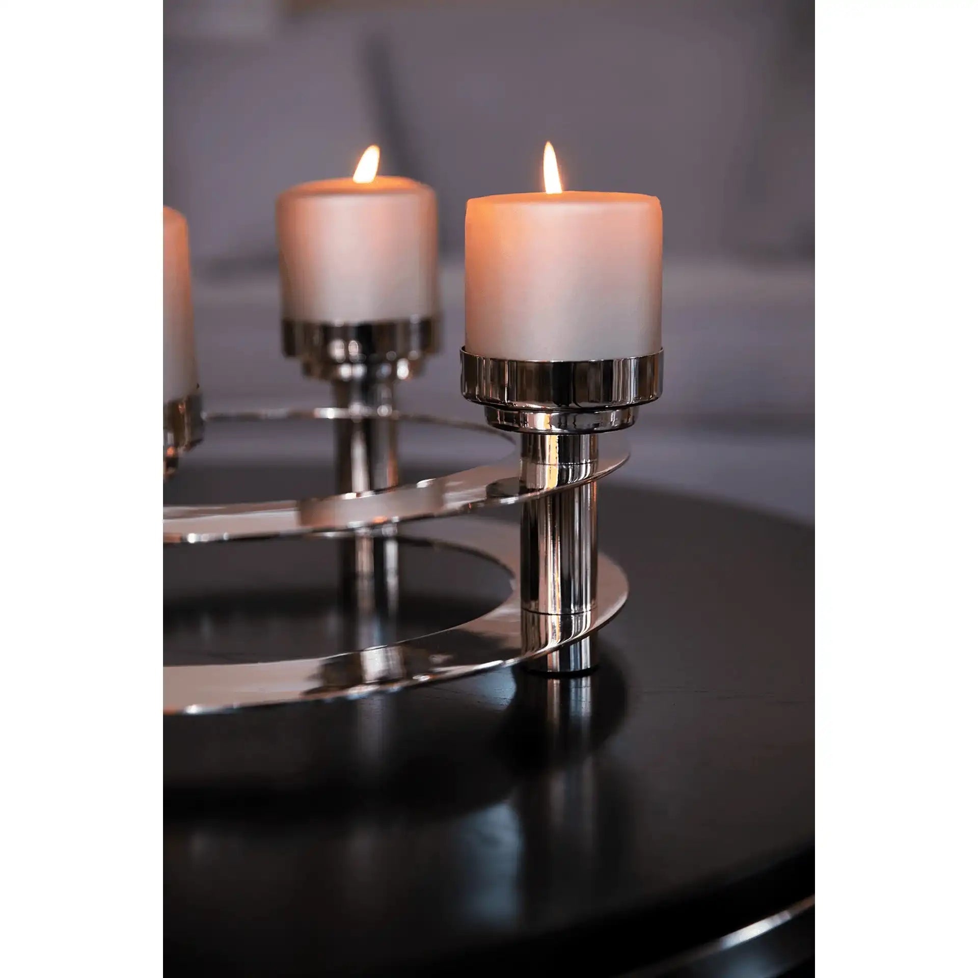 Ricardo Adventskranz Weihnachtskranz Unikat Handarbeit Chrom Neuheit - HomeDesign Knaus