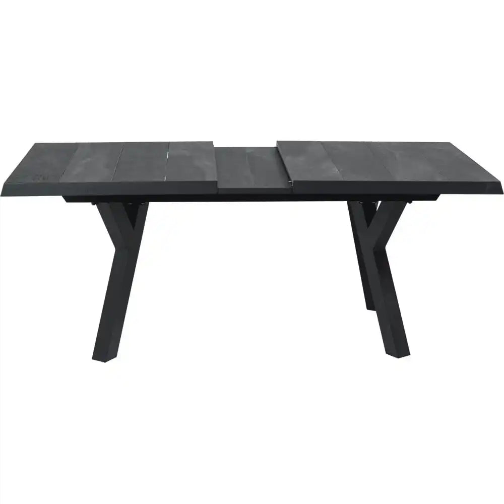 Robust Ausziehtisch Gartentisch Esstisch 2.0 Negro Exclusive 163-203x102cm - HomeDesign Knaus