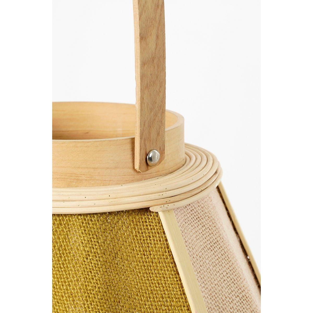 Roger Laterne - H45 x Ø32 cm - Jute - Beige, Braun - HomeDesign Knaus