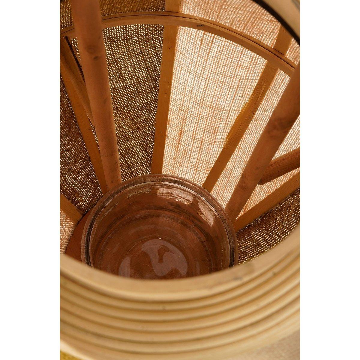 Roger Laterne - H45 x Ø32 cm - Jute - Beige, Braun - HomeDesign Knaus