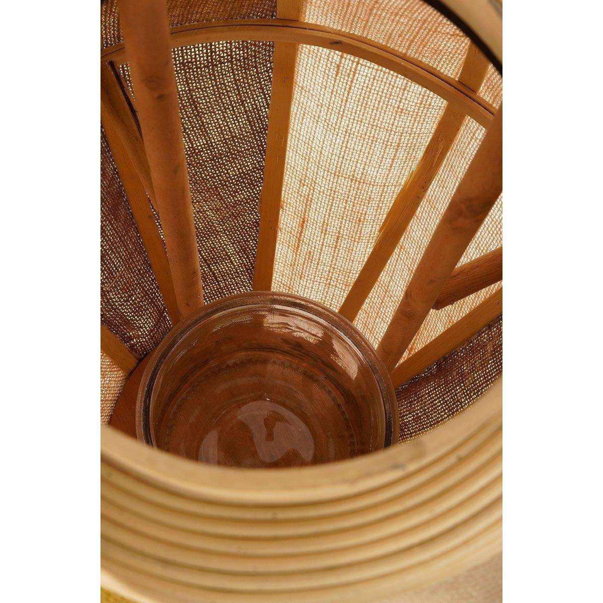 Roger Laterne - H45 x Ø32 cm - Jute - Beige, Braun - HomeDesign Knaus