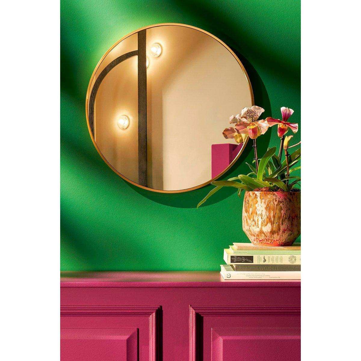 Rossi Wandspiegel – H3 x Ø60 cm – Metall – Gold - HomeDesign Knaus