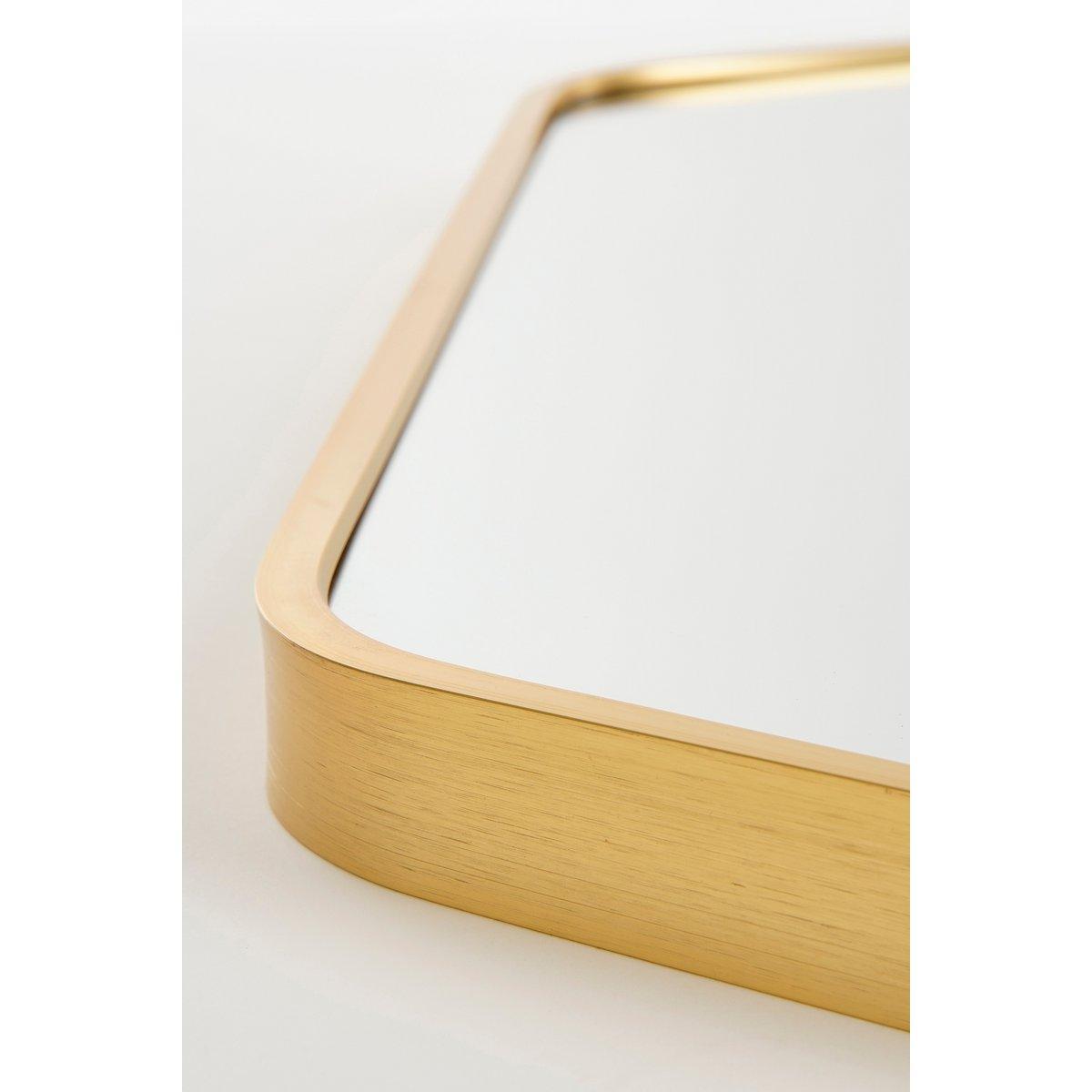 Rossi Wandspiegel – L80 x B71 cm – Metall – Gold - HomeDesign Knaus