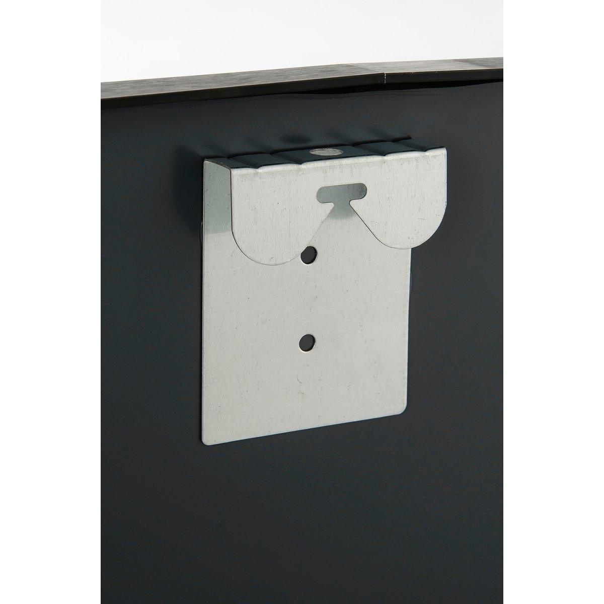 Rossi Wandspiegel – L80 x B71 cm – Metall – Schwarz - HomeDesign Knaus