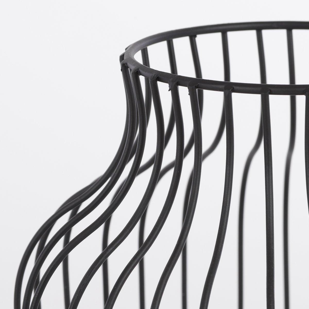 Saga-Laterne – H35,5 x Ø28 cm – Schwarz - HomeDesign Knaus