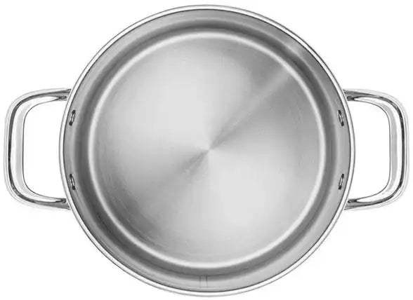 Scanpan 22 cm/6,8 L Kochtopf - TechnIQ Glaskeramik Backofengeeignet Edelstahl - HomeDesign Knaus