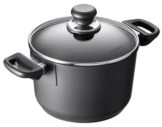 Scanpan 24 cm/4,8 L Kochtopf mit Deckel Clsssic Glaskeramik Backofengeeignet Edelstahl - HomeDesign Knaus