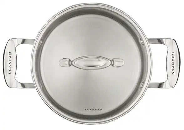 Scanpan 24 cm/4,8 L Kochtopf mit Deckel Impact Glaskeramik Backofengeeignet Edelstahl - HomeDesign Knaus