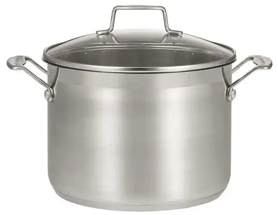 Scanpan 26 cm/11,0 L Suppentopf mit Deckel Impact Glaskeramik Backofengeeignet Edelstahl - HomeDesign Knaus